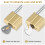 Heavy Duty Solid Brass Long Padlock Set 2 Locks with 6 Keys 40mm Width 4