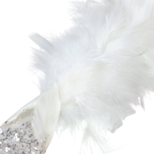 Artificial Feather Ornament for Christmas Tree 2 pcs Blue 1