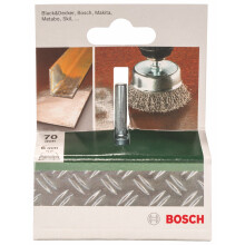 Bosch 2609256517 6 x 70 mm Wire Cup Brush Crimped Wire Shank