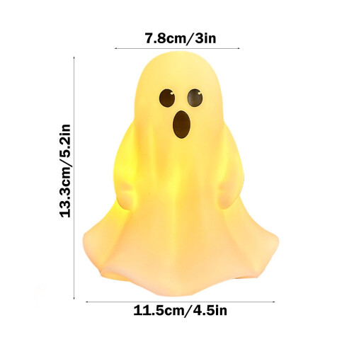 LED Halloween lámpás szellem dekoráció 1 darab 2