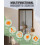 Magnetic Fly Screen Door 210 x 90 cm - Durable Mesh Curtain Keeps Bugs Out Frame 6
