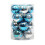 Light Blue and Silver Shatterproof Christmas Ornaments 16ct 2