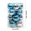 Light Blue and Silver Shatterproof Christmas Ornaments 16ct 3