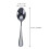 Black spoons and forks set heavy duty 8 pcs 7