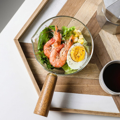 Glass Saucepan with Handle for Home Cooking 2