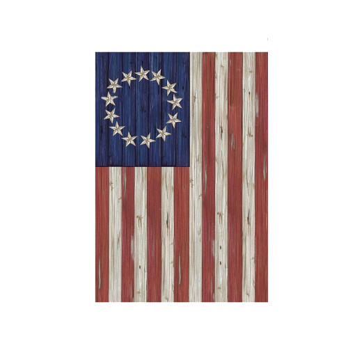 Bandeira de jardim dos EUA em linho, dupla face, 30x45 cm (12x18 polegadas) 1