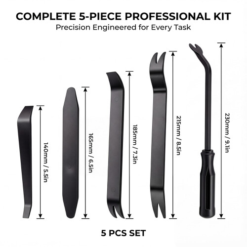 5Pcs Car Trim Removal Tool Kit Plastic Pry Tool Car Panel Removal Tools Kit 1