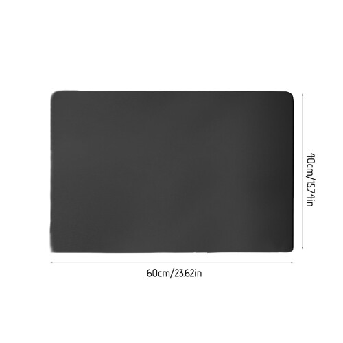 Tapete de mesa impermeável em couro sintético, 61 x 30 cm (24 x 12 polegadas) 1