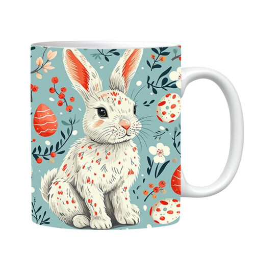 Easter rabbit ceramic coffee cup home decoration 1