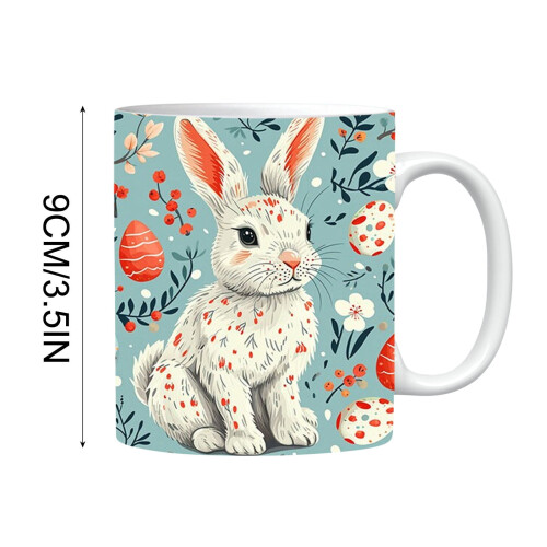 Easter rabbit ceramic coffee cup home decoration 2