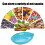 Leaf-Shaped Green Plastic Serving Tray 1pc 5