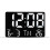 (White) Large Digital Wall Clock USB Powered Time Calendar Time Day Month Temp Display Electronic LED Alarm Clock 1