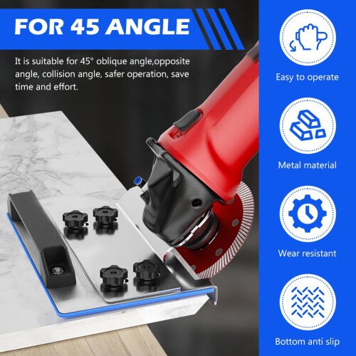 45 Degree Tile Chamfering Tool Angle Grinder Tool with Stand for Tile 1