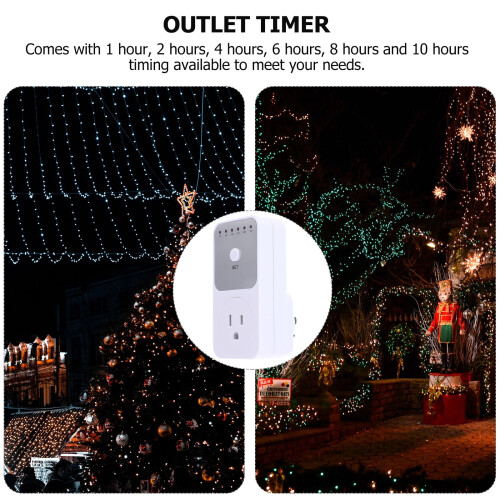 Tomada elétrica externa com temporizador e sensor crepuscular. 2