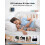 TeckNet TECKNET Wireless Doorbell with 2 Push Buttons Cordless IP65 Waterproof 3