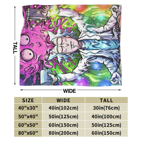 Couverture polaire Rick et Morty 152 x 127 cm 2