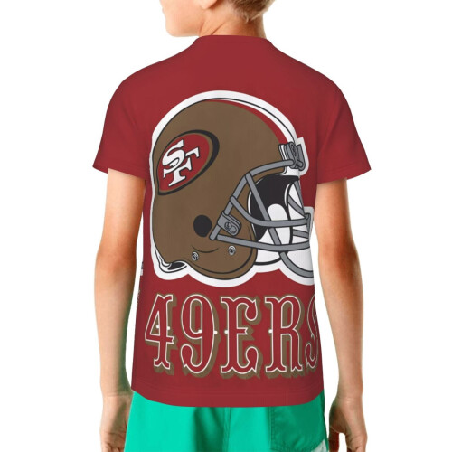 Νεανικό κοντομάνικο μπλουζάκι 49ers για λάτρεις των σπορ 1
