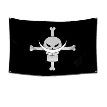 (1396110) One Piece Skull Flag Wall Art, Luffy Straw Hat Crew Banner, Anime Room Decals & Tapestry Painting Set