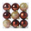 Brown Shatterproof Christmas Ball Ornaments Set 9 pcs 2