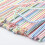 Striped Flexible Plastic Drinking Straws 8 inch 300 Pack 3