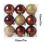 Brown Shatterproof Christmas Ball Ornaments Set 9 pcs 3