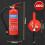 Vigil Dry Powder Fire Extinguisher 4kg - ABC Fire Extinguisher with Bracket 5