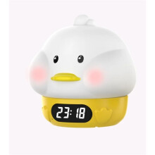 (Duck) Cute Duck Shaped Silicone Lamp with USB Charging Adjustable Light Timer LED Colorful Night Light for Sleeping