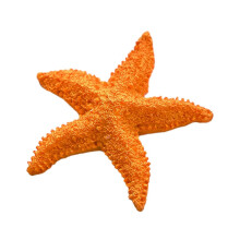 (Orange) Starfish Figurine – Lifelike Resin Starfish – for Aquarium & Nautical Decor – DIY Craft Supply