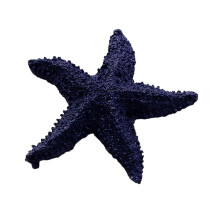 (Dark Blue) Starfish Figurine – Lifelike Resin Starfish – for Aquarium & Nautical Decor – DIY Craft Supply