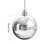 Christmas Tree Ball Pendant Silver Plastic 6 pcs 3