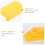 Spaghetti Pasta Board Yellow Rolling Pin Scraper 3pcs 4