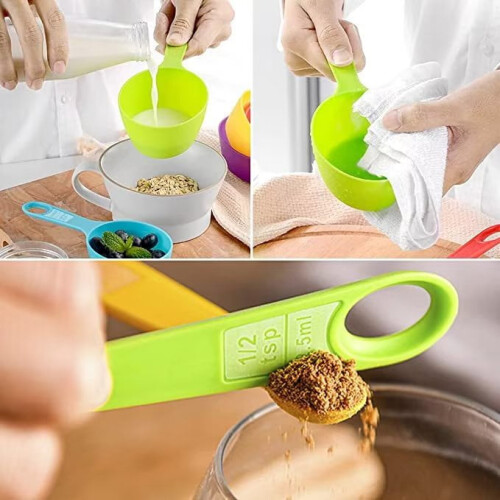Measuring Cups and Spoons Set Plastic 15-Piece 2