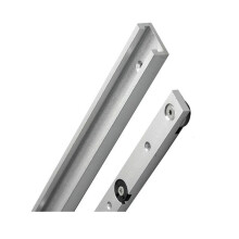 2sets 300 mm T-Sleuf Verstekbalkgeleiderset, T-Vormige Railgeleider van Aluminiumlegering met Wielen, Niet-Geperforeerde T-Vormige Geleider