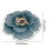 Paillasson d'extérieur en forme de fleur, lavable et absorbant, grand format. 3