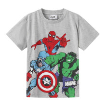 (2-3 Years, Grey) Marvel Childrens/Kids Graphic Print Cotton T-Shirt