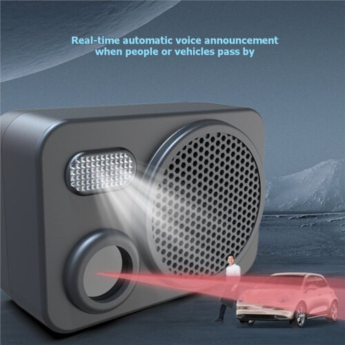 Construction Site Intersection Voice Alert Device, 120dB High-Volume Alarm, Human Infrared Sensor, Solar-Powered Outdoor 2