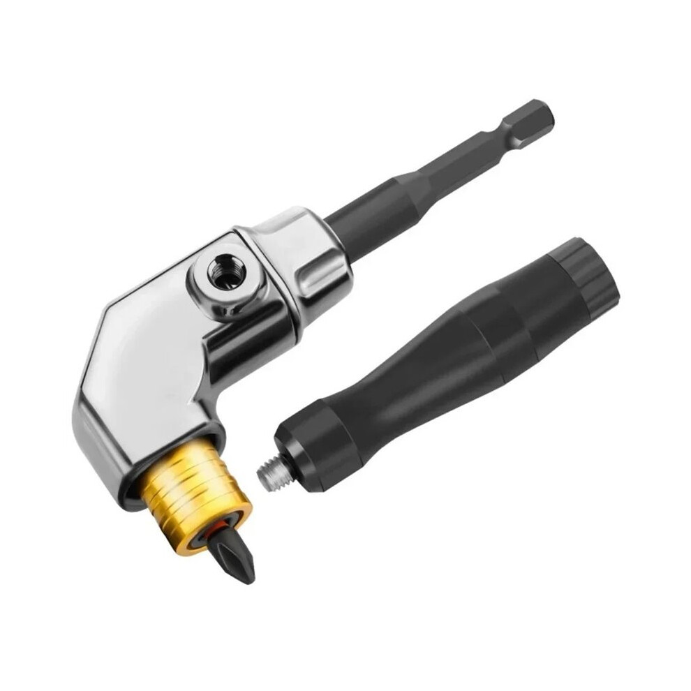 90 Corner Drill Bit Adapter, Made Of Alloy Steel For Confined Spaces, And Compatible With Various Electric Drills 4712740393064
