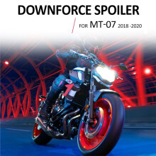 Motorcykel Sport Nedtryck Nackdelsspoilers Aerodynamisk Vindvinge Avledare för MT-07 MT07 MT 07 18-20 Röd
