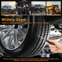 120 PCS Tire Repair Rubber Reliable Tire Plug Kit with 2 Screwdriver Type Tyre Repair for Car Motorcycle