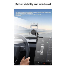 Soporte para Teléfono de Coche SK28 de 2 Piezas para Pantalla de para , Montaje Magnético Rotativo Plegable para Tablero de Instrumentos, Soporte