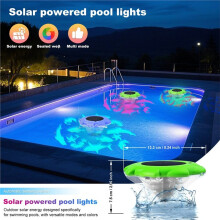 Solar Pool Light Outdoor Waterproof LED Floating Pool Light with Automatic Color Changing Solar Lamp for Swimming Pool A