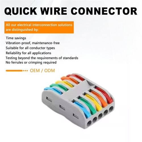 25PCS Universal Compact Fast Butt Wire Connector Push-in Lever Splice Terminal for Home LED Lighting Assortment Tool Kit 2
