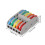 25PCS Universal Compact Fast Butt Wire Connector Push-in Lever Splice Terminal for Home LED Lighting Assortment Tool Kit 6