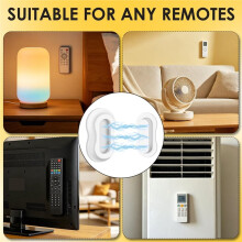 6 Pack Magnetic Remote Control Holder Wall Mount, Upgraded No Drill Self-Adhesive Universal Storage for TV, Fan, AC