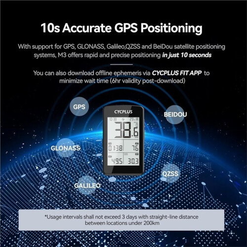 CYCPLUS Bicycle Code Table Accurate Wireless Positioning, Mountain Road Bicycle Speed Measurement Equipment Code Table 2