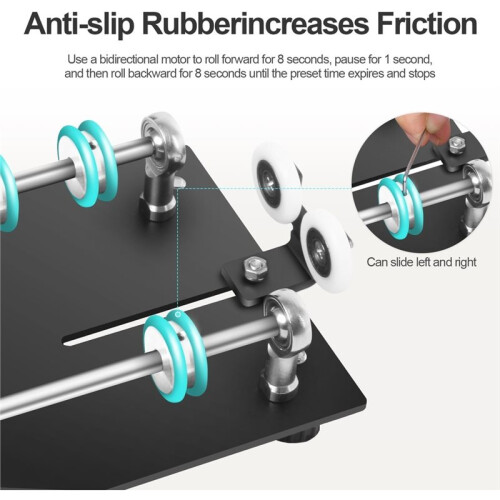 ETone Automatic Rotation Base Film Development Electric Timing Auto Roller Rack Kit for 1500 2500 AP US Plug