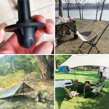 4PCS 14mm Diameter Anti Slip Chair Leg Protectors Portable Chair Feet for Camping