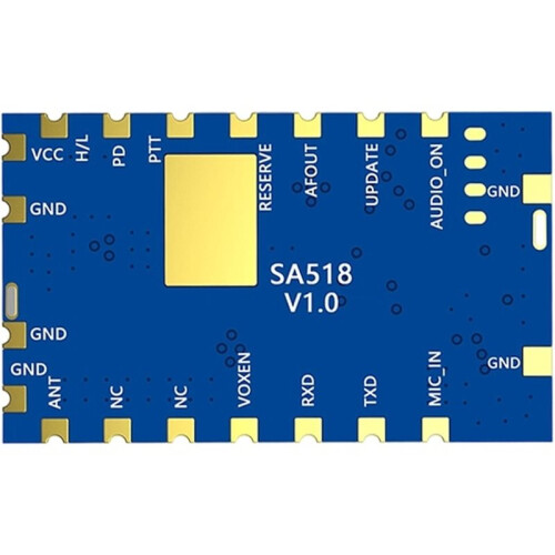 1PC SA518 1W UV Dual Frequency Walkie Talkie Module Support Wireless Data and Voice 2