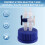 GL45 Safety Cap Feeding Buffer Cover Fermentation Reactor Tank Sampling Waste Liquid Bottle Cap with  Valve 2