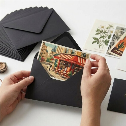 100pcs Envelope 16x11cm Postcard Gift Box Message Packaging Invitation Wedding Stationery Greeting Card Envelopes B 1